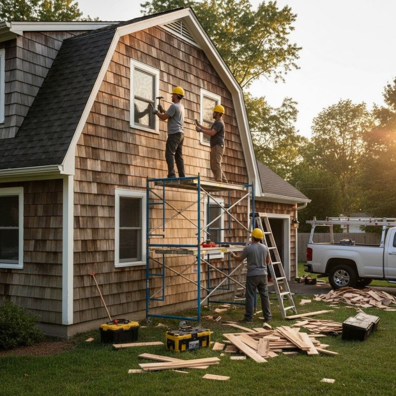 Wood Shake Siding Repair detail
